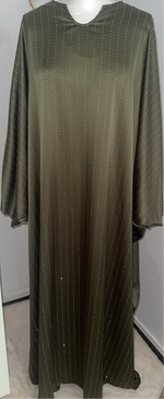 Lade das Bild in den Galerie-Viewer, Abaya con Strass – Elegancia Brillante para el Eid
